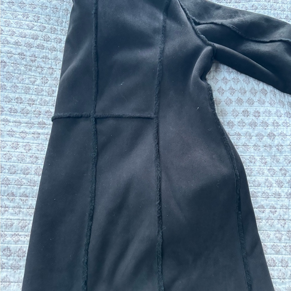 Vintage Liz Claiborne Fur lined Sued Coat boho - Picture 5 of 5